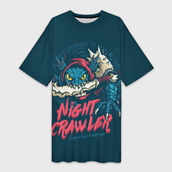 Женская длинная футболка Night Crawler Dota 2
