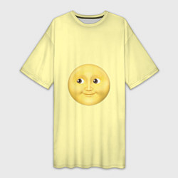 Женская длинная футболка Светлая луна