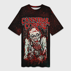 Женская длинная футболка Cannibal Corpse