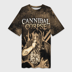 Футболка женская длинная Cannibal Corpse, цвет: 3D-принт