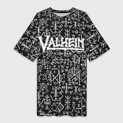 Женская длинная футболка Valheim