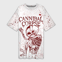 Женская длинная футболка Cannibal Corpse