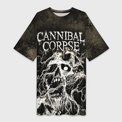 Женская длинная футболка Cannibal Corpse