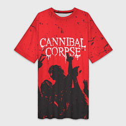 Женская длинная футболка Cannibal Corpse Труп Каннибала Z