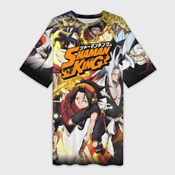 Женская длинная футболка ШАМАН КИНГ Король Шаманов