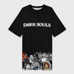 Женская длинная футболка 8bit Dark Souls