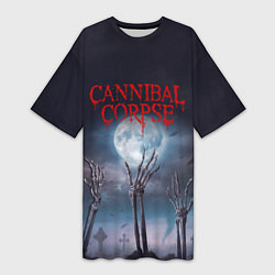 Женская длинная футболка Cannibal Corpse Труп Каннибала Z