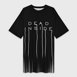 Женская длинная футболка DEAD INSIDE DEATH STRANDING