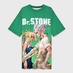 Женская длинная футболка Dr Stone