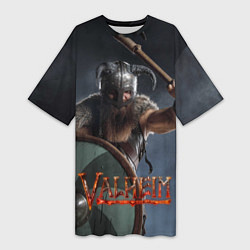 Женская длинная футболка Viking Valheim