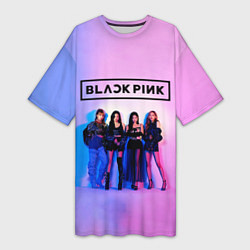 Женская длинная футболка BLACKPINK