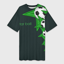 Женская длинная футболка Star ball