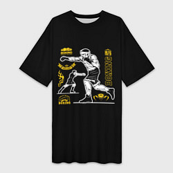 Женская длинная футболка BOXING