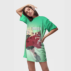 Футболка женская длинная Pravda, цвет: 3D-принт — фото 2