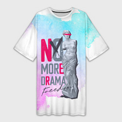 Женская длинная футболка No more Drama Статуя Свободы