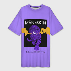 Женская длинная футболка Maneskin