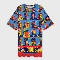 Женская длинная футболка The Suicide Squad