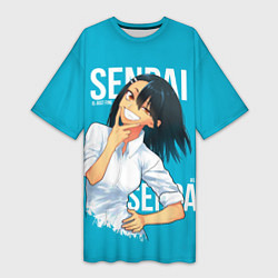 Женская длинная футболка Senpai is just fine