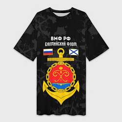 Женская длинная футболка Балтийский флот ВМФ России