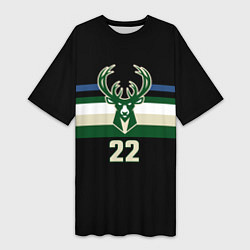 Женская длинная футболка Milwaukee Bucks форма Крис Миддлтон