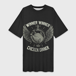 Женская длинная футболка Победа к обеду