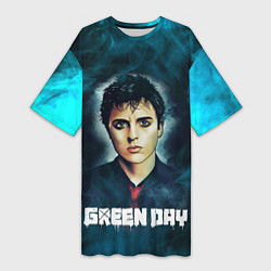 Женская длинная футболка Billie GreenDay ГринДай Z