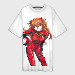 Женская длинная футболка Evangelion