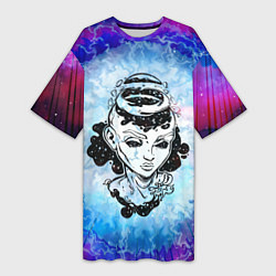 Женская длинная футболка ГОСПОЖА ГАЛАКТИКА SPACE GIRL Z