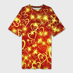 Женская длинная футболка Любовный взрыв