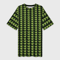 Футболка женская длинная Digital bamboo, цвет: 3D-принт