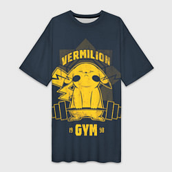 Женская длинная футболка Vermilion gym