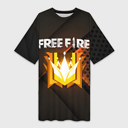 Женская длинная футболка FREE FIRE GRAND MASTER