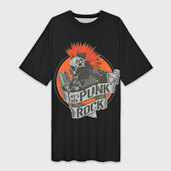 Женская длинная футболка Punk Rock