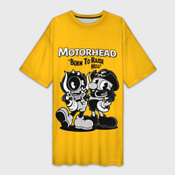 Женская длинная футболка Motorhead x Cuphead