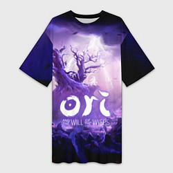 Футболка женская длинная Ori and the Will of the Wisps, цвет: 3D-принт