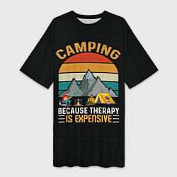 Женская длинная футболка Camping
