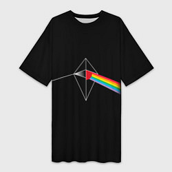Женская длинная футболка No mens sky x Pink Floyd