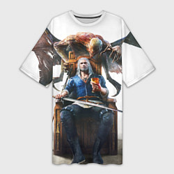 Женская длинная футболка Geralt