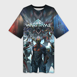 Женская длинная футболка WARFRAME ВАРФРЕЙМ Z