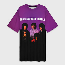 Женская длинная футболка Shades of Deep Purple