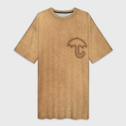 Женская длинная футболка Зонтик Игра в кальмара