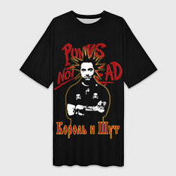 Женская длинная футболка Punks Not Dead КиШ