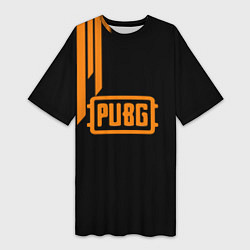 Женская длинная футболка PUBG ПУБГ