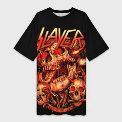 Женская длинная футболка Slayer, Reign in Blood