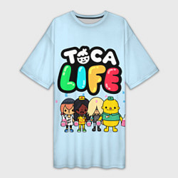 Женская длинная футболка Toca Life: Logo