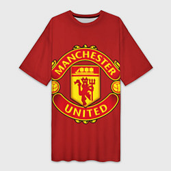 Женская длинная футболка Manchester United F C