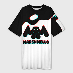 Женская длинная футболка MARSHMELLO MELT: МАРШМЕЛЛО