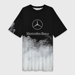 Женская длинная футболка Mercedes-Benz Облака