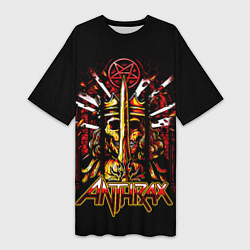 Женская длинная футболка Anthrax - For All Kings