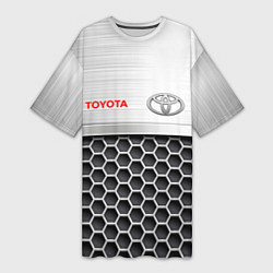 Женская длинная футболка Toyota Стальная решетка